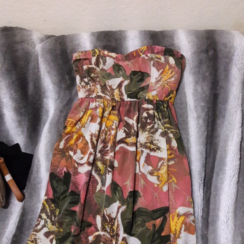 Bb Dakota Still an Orchid printed dress.